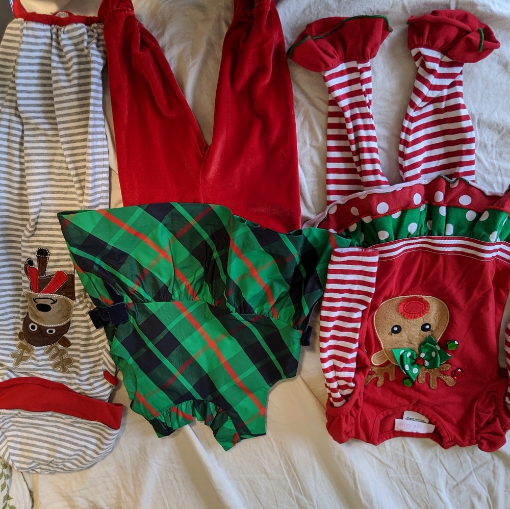 Girl's 12 month Christmas set